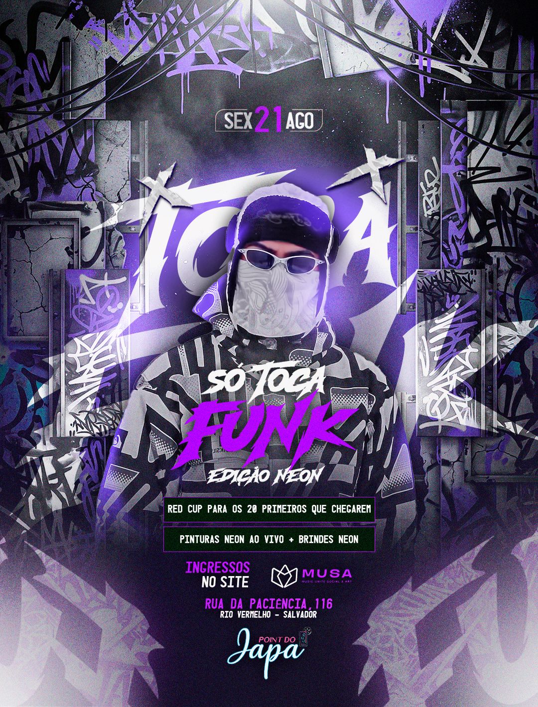 SÓ TOCA FUNK  - Edição Neon